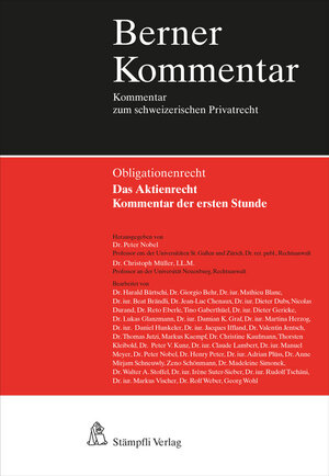 Buchcover Das Aktienrecht - Kommentar der ersten Stunde  | EAN 9783727222344 | ISBN 3-7272-2234-4 | ISBN 978-3-7272-2234-4