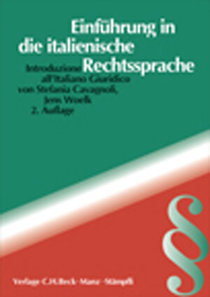 Buchcover Einführung in die italienische Rechtssprache / Introduzione all'Italiano Giuridico | Stefania Cavagnoli | EAN 9783727227004 | ISBN 3-7272-2700-1 | ISBN 978-3-7272-2700-4