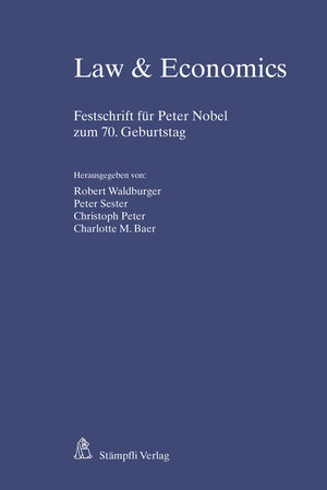 Buchcover Law & Economics | Robert Waldburger | EAN 9783727229718 | ISBN 3-7272-2971-3 | ISBN 978-3-7272-2971-8