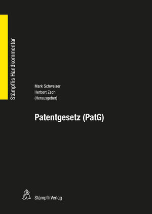 Buchcover Patentgesetz PatG | Roman Baechler | EAN 9783727234538 | ISBN 3-7272-3453-9 | ISBN 978-3-7272-3453-8