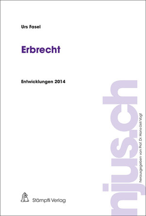 Buchcover Erbrecht | Urs Fasel | EAN 9783727281563 | ISBN 3-7272-8156-1 | ISBN 978-3-7272-8156-3