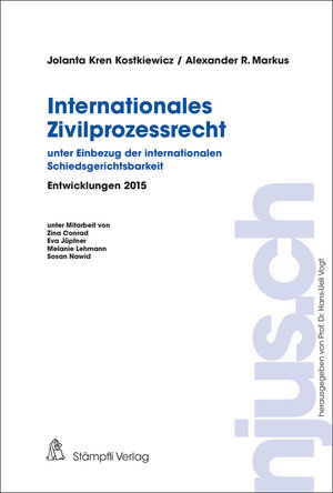 Buchcover Internationales Zivilprozessrecht - unter Einbezug der internationalen Schiedsgerichtsbarkeit | Jolanta Kren Kostkiewicz | EAN 9783727281716 | ISBN 3-7272-8171-5 | ISBN 978-3-7272-8171-6