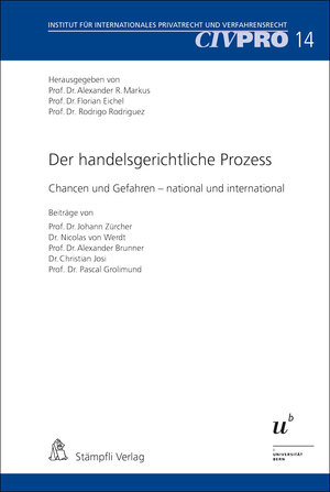 Buchcover Der handelsgerichtliche Prozess  | EAN 9783727287084 | ISBN 3-7272-8708-X | ISBN 978-3-7272-8708-4