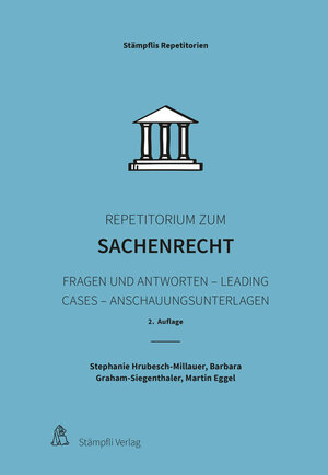 Buchcover Repetitorium zum Sachenrecht | Stephanie Hrubesch-Millauer | EAN 9783727287213 | ISBN 3-7272-8721-7 | ISBN 978-3-7272-8721-3