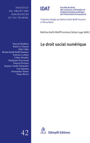 Buchcover Le droit social numérique  | EAN 9783727289798 | ISBN 3-7272-8979-1 | ISBN 978-3-7272-8979-8