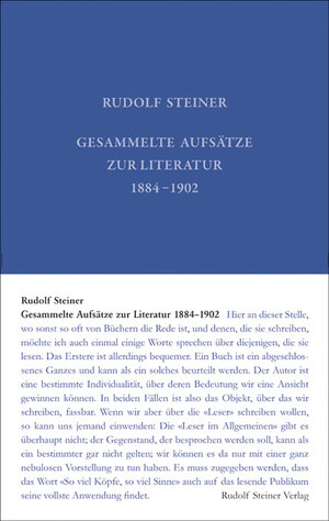 Buchcover Gesammelte Aufsätze zur Literatur 1884–1902 | Rudolf Steiner | EAN 9783727403217 | ISBN 3-7274-0321-7 | ISBN 978-3-7274-0321-7