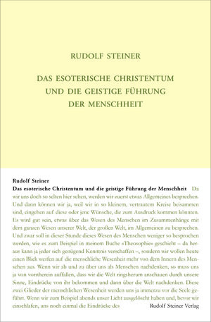 Buchcover Das esoterische Christentum und die geistige Führung der Menschheit | Rudolf Steiner | EAN 9783727413018 | ISBN 3-7274-1301-8 | ISBN 978-3-7274-1301-8