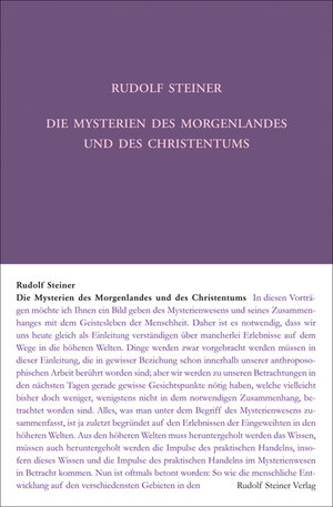 Buchcover Die Mysterien des Morgenlandes und des Christentums | Rudolf Steiner | EAN 9783727414411 | ISBN 3-7274-1441-3 | ISBN 978-3-7274-1441-1