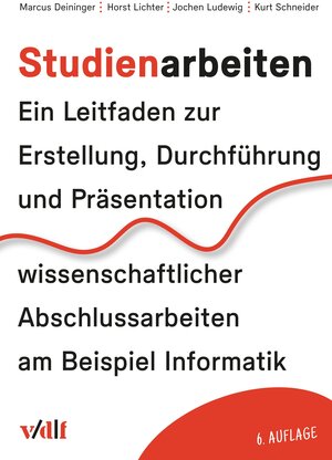 Buchcover Studienarbeiten | Marcus Deininger | EAN 9783728138118 | ISBN 3-7281-3811-8 | ISBN 978-3-7281-3811-8