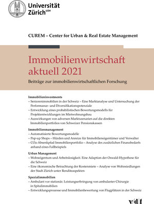 Buchcover Immobilienwirtschaft aktuell 2021  | EAN 9783728140531 | ISBN 3-7281-4053-8 | ISBN 978-3-7281-4053-1