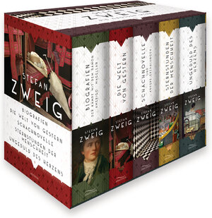 Buchcover Stefan Zweig, Die großen Werke (Biografien: Der Kampf mit dem Dämön/Amerigo/Magellan - Die Welt von gestern - Schachnovelle und andere Erzählungen - Sternstunden der Menschen - Ungeduld des Herzens) (5 Bände im Schuber) | Stefan Zweig | EAN 9783730606650 | ISBN 3-7306-0665-4 | ISBN 978-3-7306-0665-0