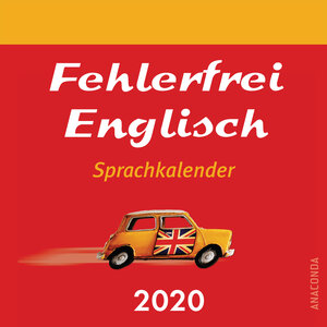 Buchcover Fehlerfrei Englisch Sprachkalender 2020 | Malcolm Shuttleworth | EAN 9783730607404 | ISBN 3-7306-0740-5 | ISBN 978-3-7306-0740-4