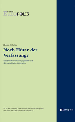 Buchcover Noch Hüter der Verfassung? | Stefan Städter | EAN 9783731612933 | ISBN 3-7316-1293-3 | ISBN 978-3-7316-1293-3