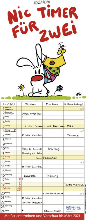 Buchcover Nic - Timer für zwei 2020  | EAN 9783731841135 | ISBN 3-7318-4113-4 | ISBN 978-3-7318-4113-5