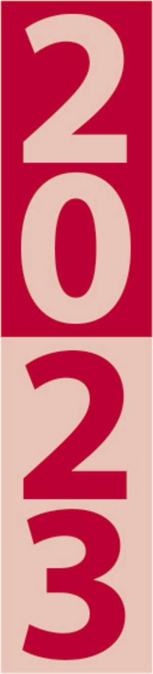 Buchcover Streifenplaner Mini Rot 2023  | EAN 9783731864288 | ISBN 3-7318-6428-2 | ISBN 978-3-7318-6428-8