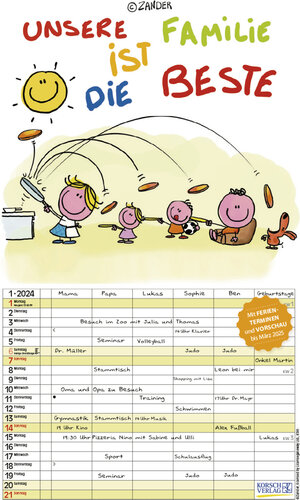 Buchcover Unsere Familie ist die beste! 2024  | EAN 9783731872672 | ISBN 3-7318-7267-6 | ISBN 978-3-7318-7267-2