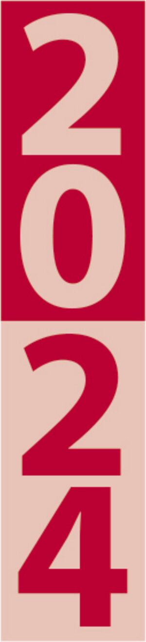Buchcover Streifenplaner Mini Rot 2024  | EAN 9783731872825 | ISBN 3-7318-7282-X | ISBN 978-3-7318-7282-5