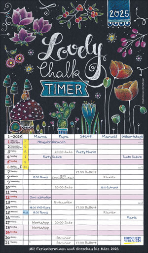 Buchcover Lovely Chalk Timer 2025  | EAN 9783731877097 | ISBN 3-7318-7709-0 | ISBN 978-3-7318-7709-7