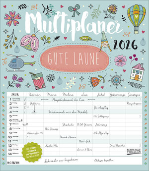 Buchcover Multiplaner - Gute Laune 2026 | EAN 9783731884804 | ISBN 3-7318-8480-1 | ISBN 978-3-7318-8480-4