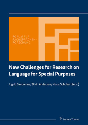 Buchcover New Challenges for Research on Language for Special Purposes  | EAN 9783732904204 | ISBN 3-7329-0420-2 | ISBN 978-3-7329-0420-4