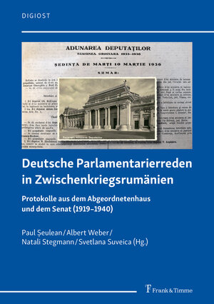 Buchcover Deutsche Parlamentarierreden in Zwischenkriegsrumänien  | EAN 9783732906666 | ISBN 3-7329-0666-3 | ISBN 978-3-7329-0666-6