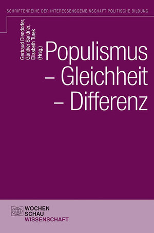 Buchcover Populismus – Gleichheit – Differenz  | EAN 9783734404573 | ISBN 3-7344-0457-6 | ISBN 978-3-7344-0457-3