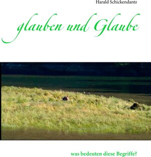 Buchcover glauben und Glaube | Harald Schickendantz | EAN 9783734743405 | ISBN 3-7347-4340-0 | ISBN 978-3-7347-4340-5