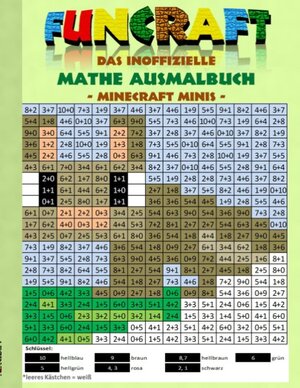 Buchcover Funcraft - Das inoffizielle Mathe Ausmalbuch: Minecraft Minis (Cover Hase) | Theo von Taane | EAN 9783734781452 | ISBN 3-7347-8145-0 | ISBN 978-3-7347-8145-2