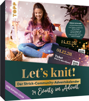 Buchcover Let's knit! 24 Events im Advent | EAN 9783735872272 | ISBN 3-7358-7227-1 | ISBN 978-3-7358-7227-2
