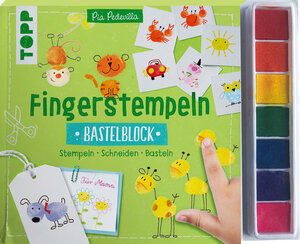 Buchcover Fingerstempeln. Bastelblock mit Stempelfarbe | Pia Pedevilla | EAN 9783735890894 | ISBN 3-7358-9089-X | ISBN 978-3-7358-9089-4