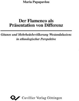 Buchcover Der Flamenco als Präsentation von Differenz  | EAN 9783736900240 | ISBN 3-7369-0024-4 | ISBN 978-3-7369-0024-0