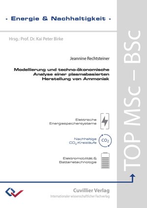 Buchcover Modellierung und techno-ökonomische Analyse einer plasmabasierten Herstellung von Ammoniak | Jeannine Rechtsteiner | EAN 9783736969445 | ISBN 3-7369-6944-9 | ISBN 978-3-7369-6944-5