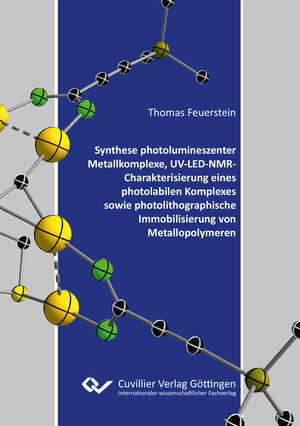 Buchcover Synthese photolumineszenter Metallkomplexe, UV-LED-NMR-Charakterisierung eines photolabilen Komplexes sowie photolithographische Immobilisierung von Metallopolymeren | Thomas Feuerstein | EAN 9783736970205 | ISBN 3-7369-7020-X | ISBN 978-3-7369-7020-5