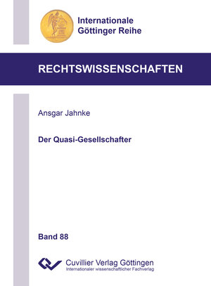 Buchcover Der Quasi-Gesellschafter | Ansgar Jahnke | EAN 9783736970236 | ISBN 3-7369-7023-4 | ISBN 978-3-7369-7023-6