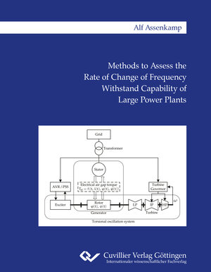 Buchcover Methods to Assess the Rate of Change of Frequency Withstand Capability of Large Power Plants | Alf Assenkamp | EAN 9783736970878 | ISBN 3-7369-7087-0 | ISBN 978-3-7369-7087-8