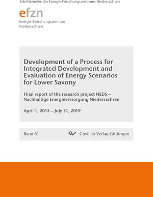 Buchcover Development of a Process for Integrated Development and Evaluation of Energy Scenarios for Lower Saxony (Band 61)  | EAN 9783736971189 | ISBN 3-7369-7118-4 | ISBN 978-3-7369-7118-9