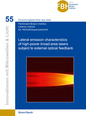 Buchcover Lateral emission characteristics of high-power broad-area lasers subject to external optical feedback | Simon Rauch | EAN 9783736971585 | ISBN 3-7369-7158-3 | ISBN 978-3-7369-7158-5