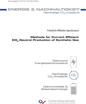 Buchcover Methods for Current Efficient CO2-Neutral Production of Synthetic Gas | Friedrich-Wilhelm Speckmann | EAN 9783736971929 | ISBN 3-7369-7192-3 | ISBN 978-3-7369-7192-9