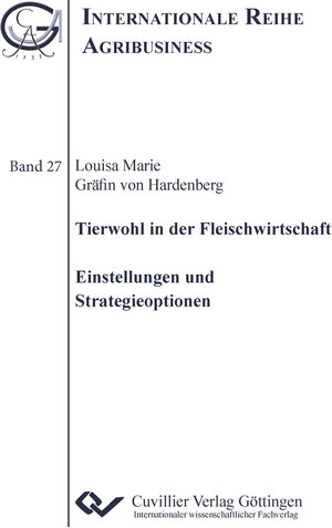Buchcover Tierwohl in der Fleischwirtschaft | Louisa Marie Gräfin von Hardenberg | EAN 9783736972230 | ISBN 3-7369-7223-7 | ISBN 978-3-7369-7223-0