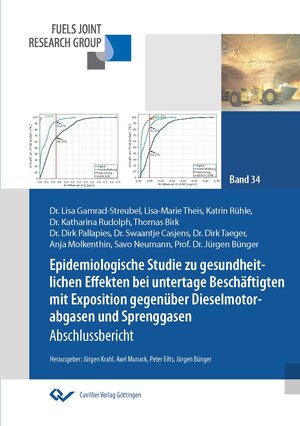 Buchcover Epidemiologische Studie zu gesundheitlichen Effekten bei untertage Beschäftigten mit Exposition gegenüber Dieselmotorabgasen und Sprenggasen  | EAN 9783736977211 | ISBN 3-7369-7721-2 | ISBN 978-3-7369-7721-1