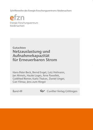 Buchcover Netzauslastung und Aufnahmekapazität für Erneuerbaren Strom | Hans-Peter Beck | EAN 9783736996991 | ISBN 3-7369-9699-3 | ISBN 978-3-7369-9699-1