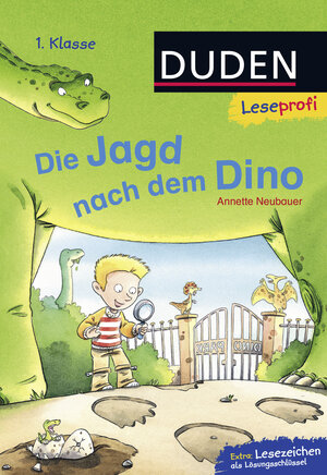 Buchcover Duden Leseprofi – Die Jagd nach dem Dino, 1. Klasse | DAS GEHEIMNIS DER DINOSPUR, 1. Klasse (Großbuchstaben) | Annette Neubauer | EAN 9783737332613 | ISBN 3-7373-3261-4 | ISBN 978-3-7373-3261-3
