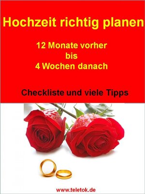Buchcover Hochzeit richtig planen | Tom Kreuzer | EAN 9783737519274 | ISBN 3-7375-1927-7 | ISBN 978-3-7375-1927-4