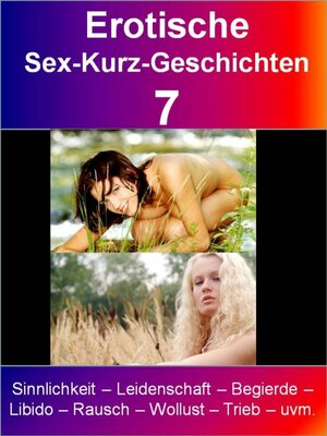 Buchcover Erotische Sex-Kurz-Geschichten 7 | I. Schmid | EAN 9783737525053 | ISBN 3-7375-2505-6 | ISBN 978-3-7375-2505-3