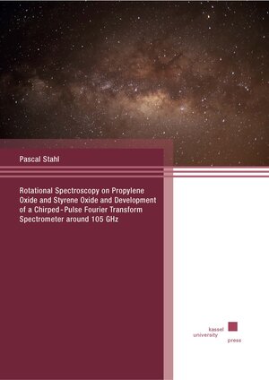 Buchcover Rotational Spectroscopy on Propylene Oxide and Styrene Oxide and Development of a Chirped-Pulse Fourier Transform Spectrometer around 105 GHz | Pascal Stahl | EAN 9783737610575 | ISBN 3-7376-1057-6 | ISBN 978-3-7376-1057-5