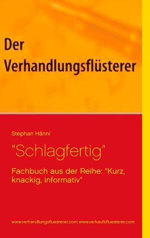 Buchcover "Schlagfertig" | Stephan Hänni | EAN 9783738617115 | ISBN 3-7386-1711-6 | ISBN 978-3-7386-1711-5
