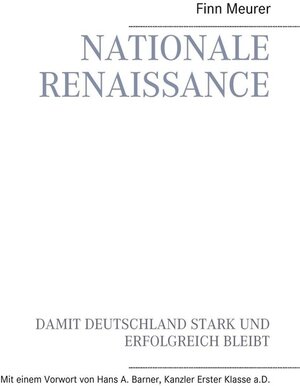 Buchcover Nationale Renaissance | Finn Meurer | EAN 9783738699364 | ISBN 3-7386-9936-8 | ISBN 978-3-7386-9936-4