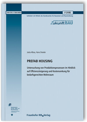 Buchcover PREFAB HOUSING | Jutta Albus | EAN 9783738804898 | ISBN 3-7388-0489-7 | ISBN 978-3-7388-0489-8