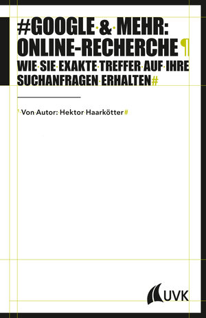 Buchcover Google & mehr: Online-Recherche | Hektor Haarkötter | EAN 9783739801414 | ISBN 3-7398-0141-7 | ISBN 978-3-7398-0141-4