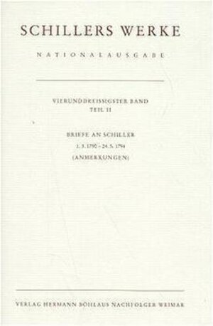 Buchcover Schillers Werke. Nationalausgabe  | EAN 9783740007928 | ISBN 3-7400-0792-3 | ISBN 978-3-7400-0792-8